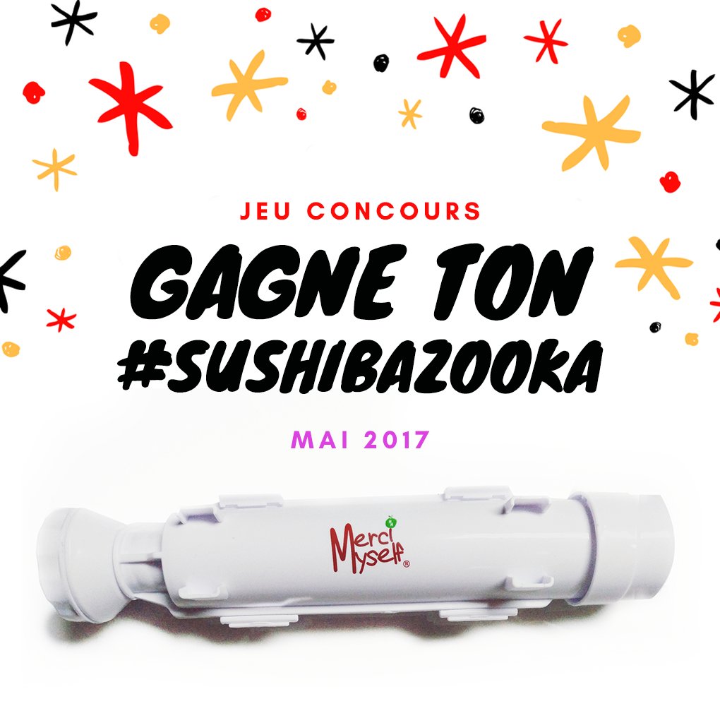 MerciMyself's tweet photo. 🚨#JEUCONCOURS gagne ton #sushibazooka by #MerciMyself 🍣🍥 Rendez-vous vite sur notre page #facebook ! 👉 https://t.co/RCDgAHCWiO #sushi #maki https://t.co/5NKzmpEpz5