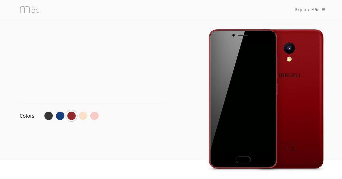 DroidEmpire's tweet photo. Ganteng gak !!?? Meizu RED..  ini Meizu M5c, Meizu M5 series yang banyak warnanya, launching besok di Beijing.. https://t.co/0hVUvE5ecl https://t.co/OkjJXZU5ny