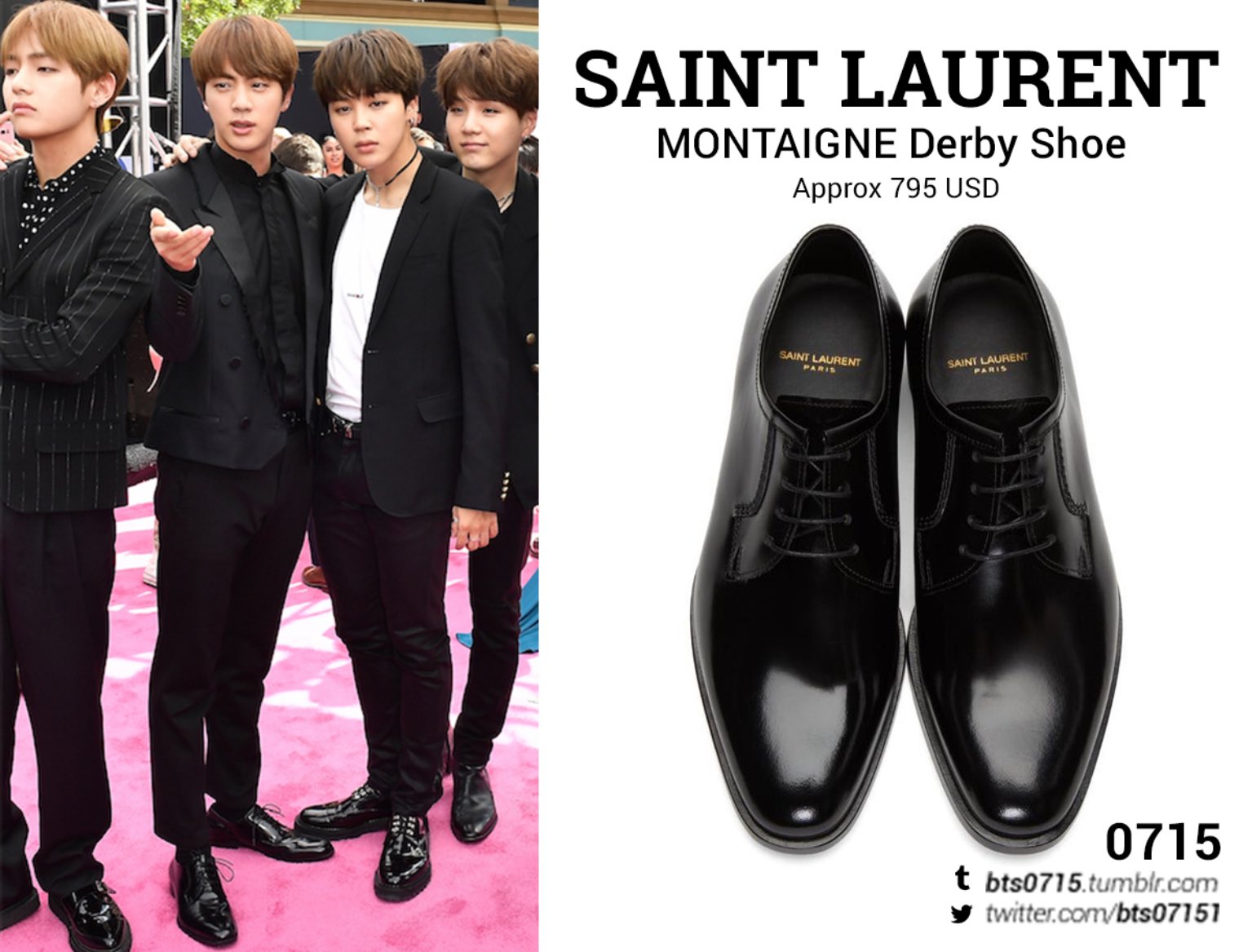 Saint laurent deals derby shoe