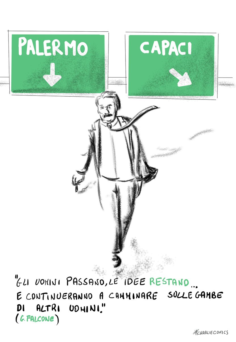 lArturita's tweet photo. Gli uomini passano le idee restano. #22maggio #Falcone #palermo #capaci https://t.co/PQ1fXmJ0EH