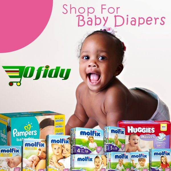 A Fine and healthy baby shows a caring mom Shop for diapers and other baby things on #Ofidy #MilkMakeSense #MondayMotivation