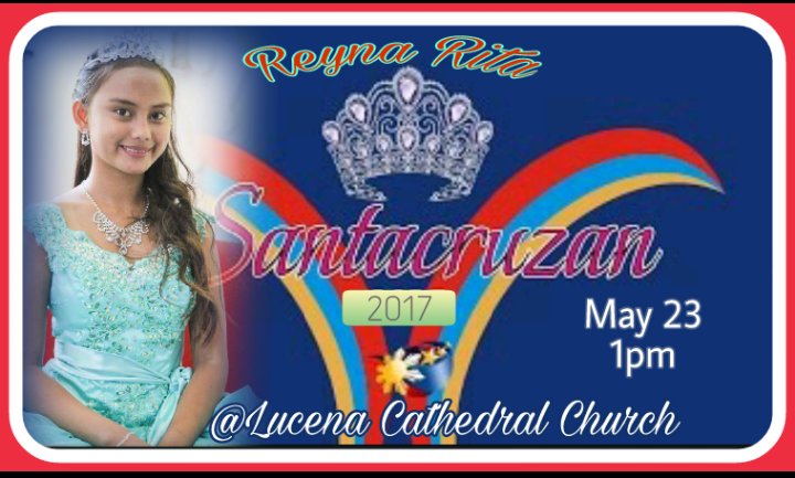 RitaniansOFCL's tweet photo. Hello guys bukas po May 23,2017 kasali po sa #Sagala si @RitaGaviola13. #Santacruzan2017 @Lucena Cathedral Church. https://t.co/ihcrkwlH1T