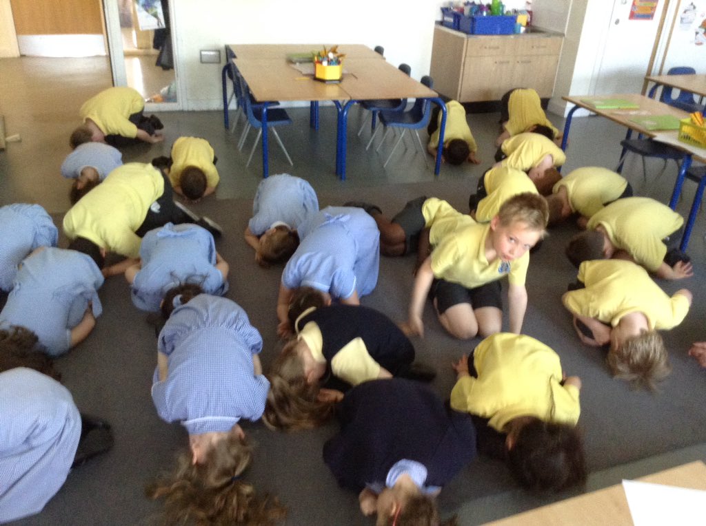Mindfulness yoga after lunch in Yellow Class #zen 🌎🌿 <a href="/SRA_KS1/">SRA Key Stage 1</a> <a href="/SRAPrimary/">SRA Primary</a>