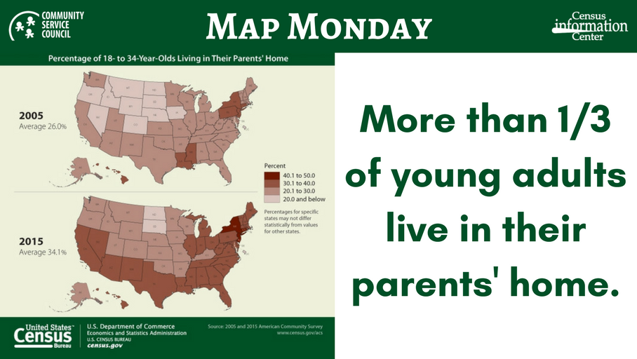 CSC_Tulsa's tweet photo. #CSCData #CSCMapMonday #USCensusBureau #YoungAdult #Millennials #Population #Map https://t.co/oamVq2LeP8