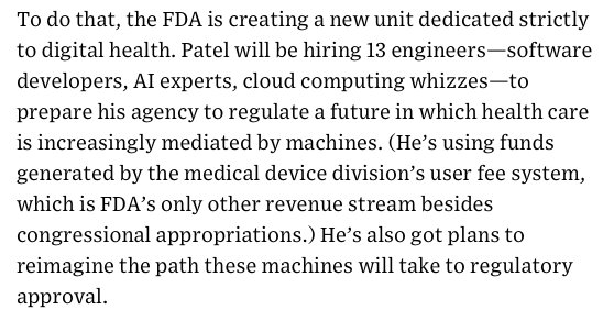 Follow <a href="/_bakulpatel/">Bakul Patel</a> and help him recruit the people he needs for this new digital health unit at FDA