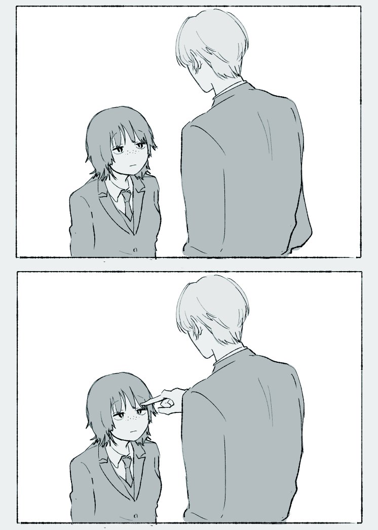 いちゃつく二鳩を描きました!! 