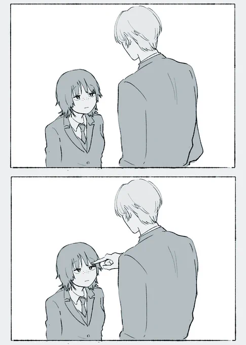 いちゃつく二鳩を描きました!! 
