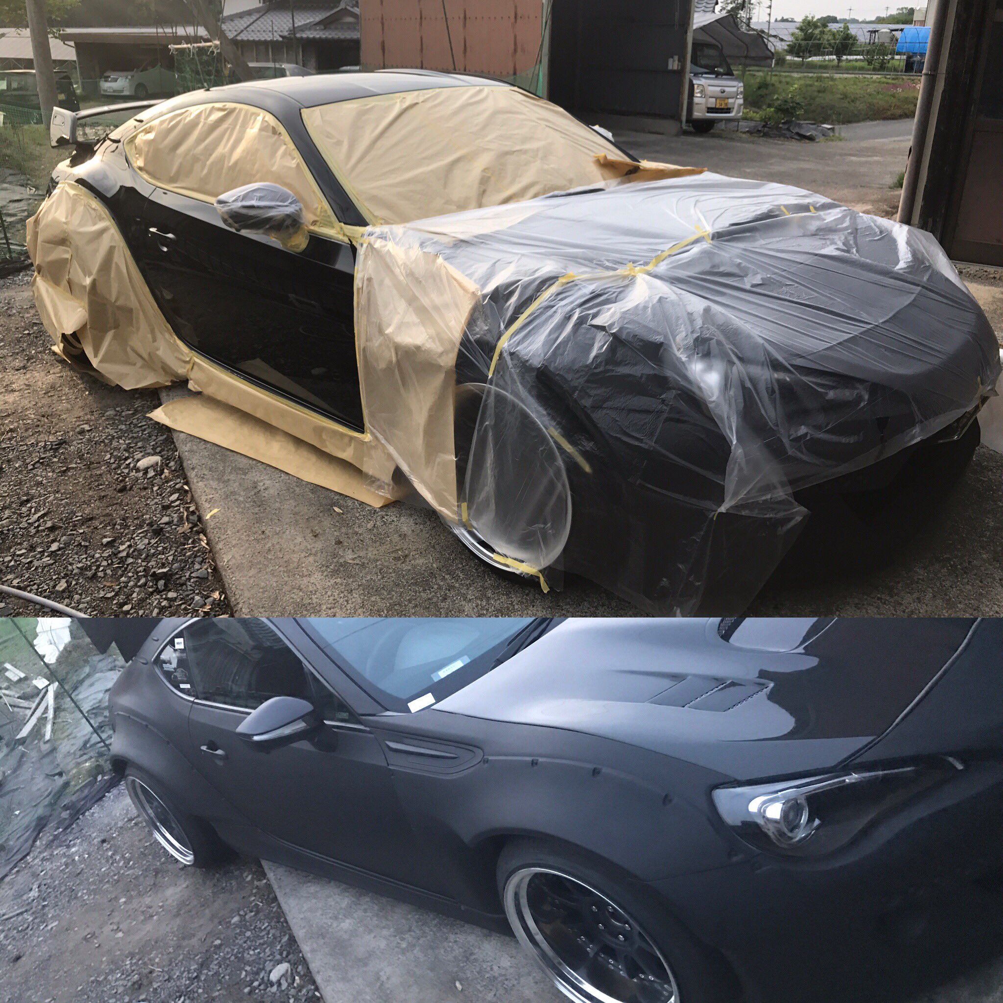 池内 Auf Twitter 素人diy 缶スプレー全塗装w Brz Rocketbunny Rocketbunnyv2 ロケットバニー Pandem 缶スプレー 全塗装 素人diy Diy