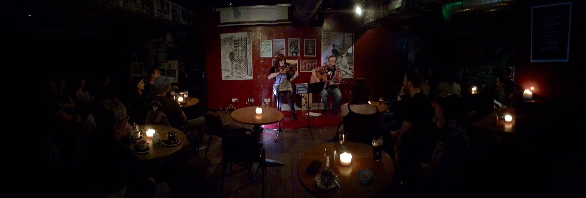 folkifymusic's tweet photo. Thanks again to all who made it along to our gig @Blackfriars_Bar last night. We had a ball folkin' it up with you. #folk #gig #folkify 💜🎻 https://t.co/S7tJz1jHy8