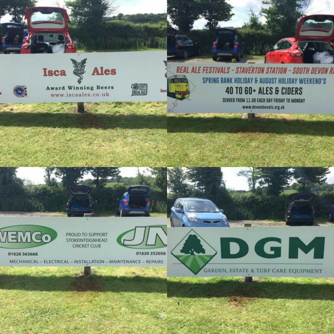 Got 4 brand new sponsors yesterday morning. Thanks for Sponsoring <a href="/StokeCC/">Stokeinteignhead Cricket Club</a> <a href="/iscaales/">Isca Ales</a> <a href="/WEMCO_LTD/">WEMCO</a> <a href="/JNBuildServices/">JN Building Services</a> <a href="/DevonDiesels/">Devon Diesel Society</a>