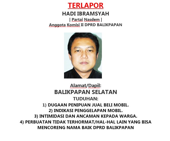 #GoNews | Hadi Ibramsyah, Oknum "Mucil" Anggota DPRD Balikpapan godiscover.co.id/index.php/2017…
