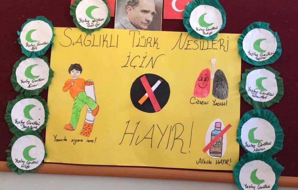 Mustafa Kemal İlkokulunda öğretmenlik yapan Sayın Hacer Öztürk öğrencileri için okulda hazırladığı sergi.