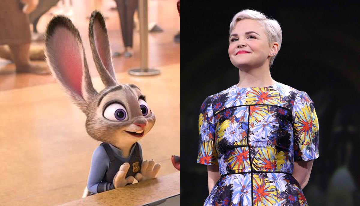 Happy 39th Birthday to Ginnifer Goodwin! The voice of Judy Hopps in Zootopia.   