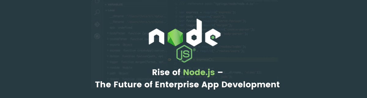 NodeJSDevloper's tweet image. Node.js is revolutionizing the future of #enterpriseappdevelopment #hirenodejsdeveloper #nodejsdevelopment 
bit.ly/2qbrmEq