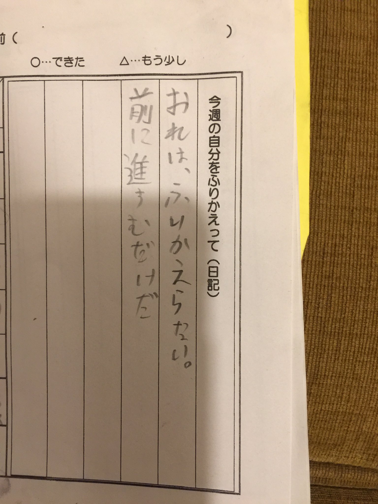 前に進むだけだ 息子が書いた日記がロック過ぎる件について 話題の画像プラス