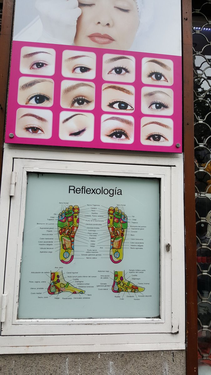 Reflexología y arreglo de cejas, dos por uno