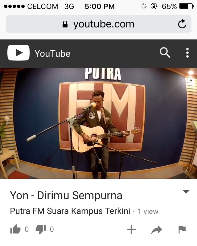 amirul0_0's tweet photo. Jangan lupa layan di youtube. #yon #dirimusempurna #bcmusicnusantara #universalmusicmalaysia #promotour #putrafm https://t.co/JtQKVcpehE