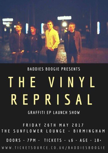 Just a few days until we launch our debut EP with a special gig <a href="/Sunflowerlounge/">The Sunflower Lounge</a> #Birmingham! Tickets here: goo.gl/8cr6GH