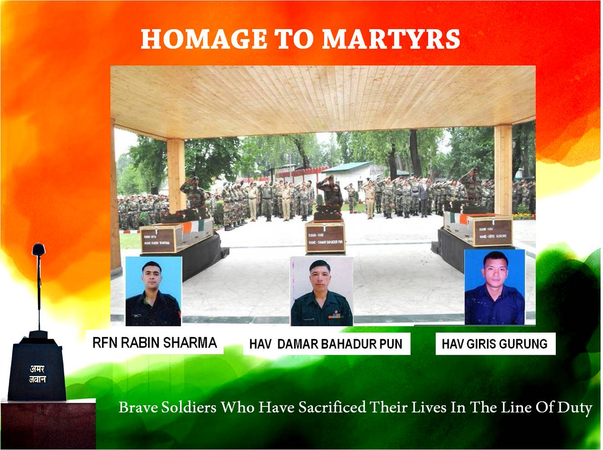 adgpi's tweet image. Gen Bipin Rawat #COAS &amp;amp; all ranks #IndianArmy salute the brave soldiers for their supreme sacrifice for the Nation at Naugam, J&amp;amp;K.