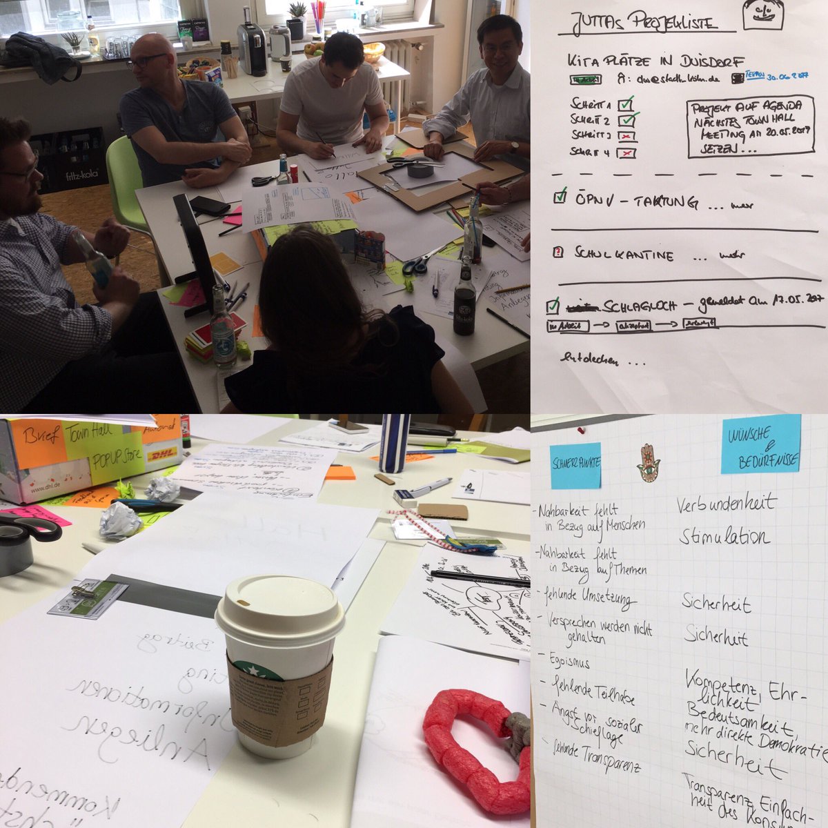 Eindrücke des starken #designthinking Seminars mit den <a href="/UXperten/">User Experience</a> und der @ihkkoeln