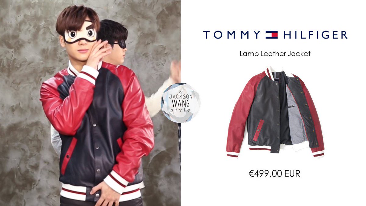 tommy hilfiger red leather jacket