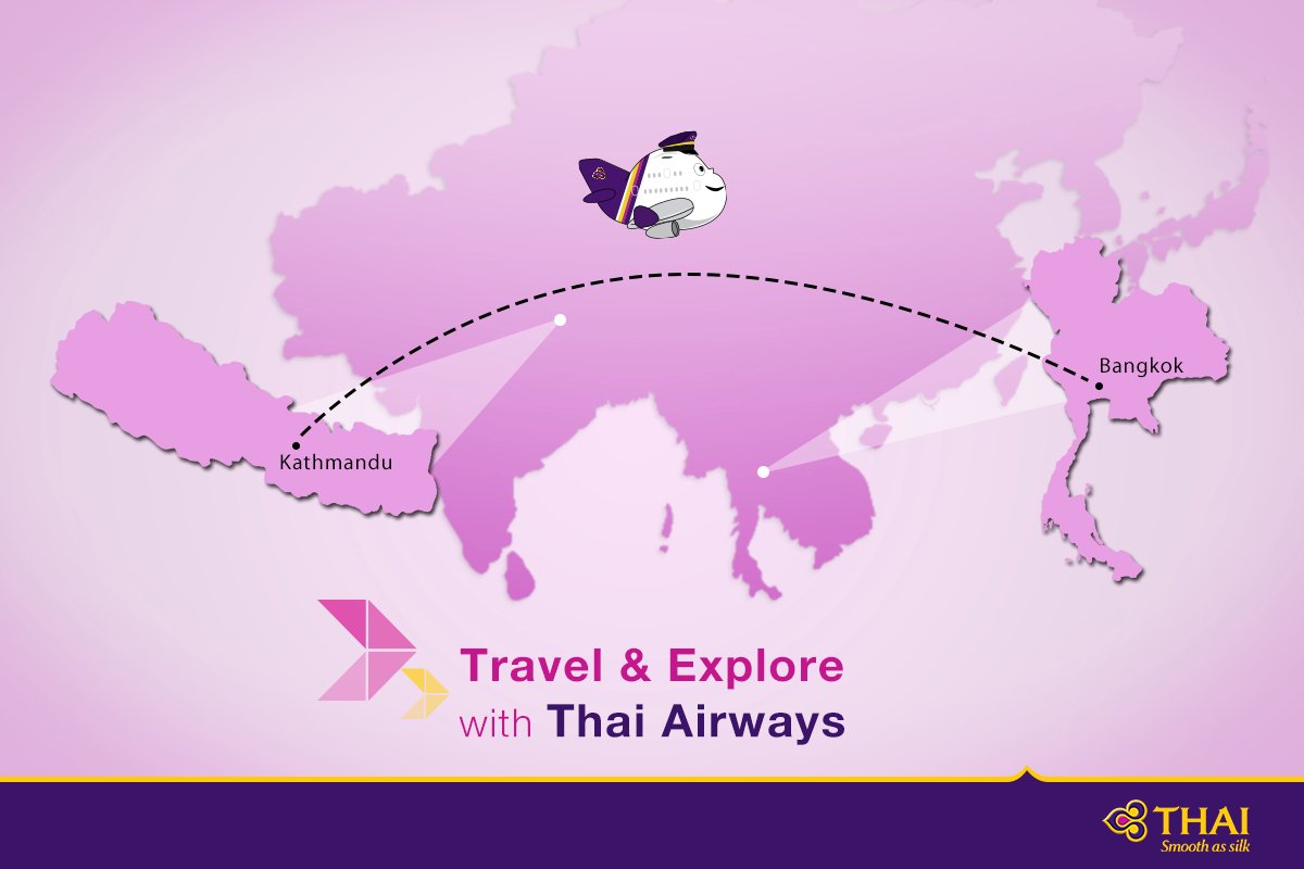 ThaiAirwaysNpl's tweet photo. Travel & explore the culturally rich exquisite country in Thai Airways.
#ThaiAirwaysNepal #InformativeMonday https://t.co/KhgP2GbXS1