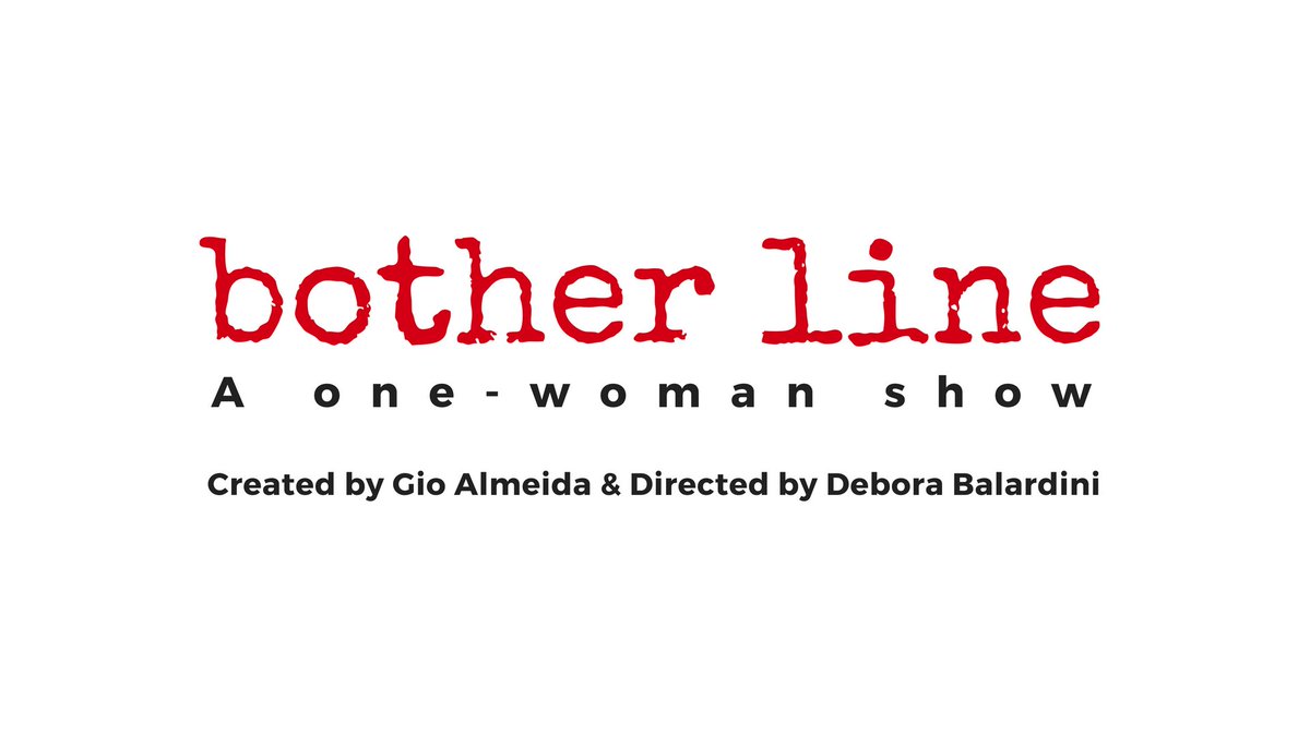 Kahshanna's tweet photo. #BotherLine is a new @NettlesArtists one-woman #show directed by @dbalardini, created & performed by #GioMiele. #NYC https://t.co/bT7bplL5le https://t.co/6vlNxRbt0C