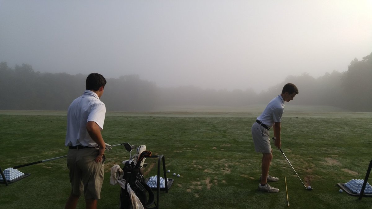 Getting ready in the fog!