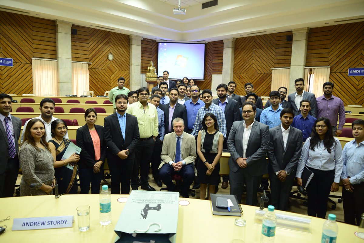 NMP30MDI's tweet photo. #MDI #NMP30 Guest lecture by Prof Andrew Sturdy... A superb session on Management Consultancy. https://t.co/dksVUnXt7h