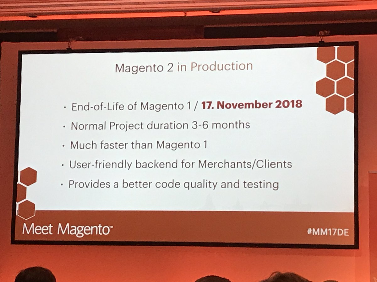 brentwpeterson's tweet image. Reasons to move to #magento2 #mm17de