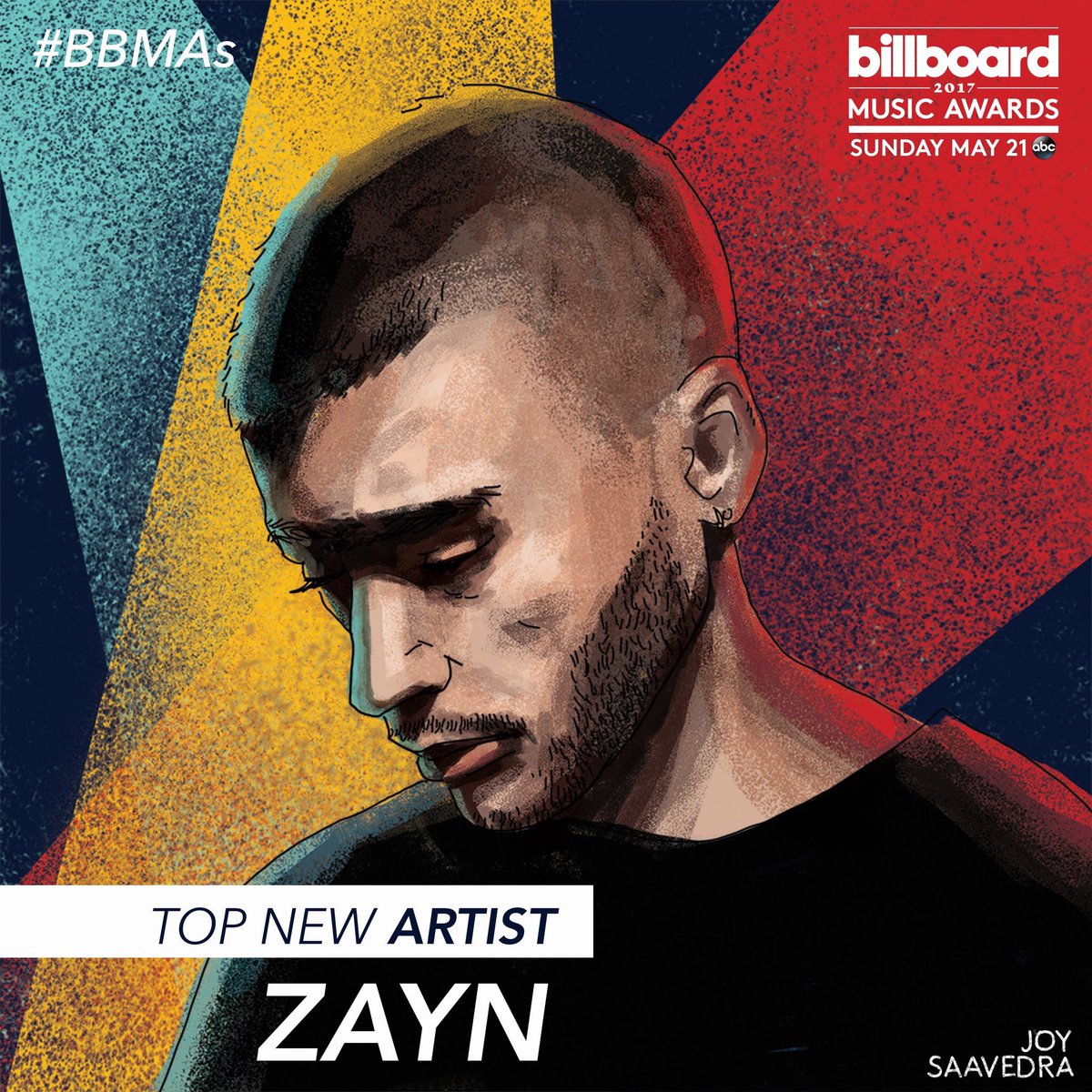 RCARecords's tweet photo. Congratulations to @ZAYNmalik on his 2017 @BBMAs win! 🙌 #TopNewArtist #BBMAs https://t.co/qNCYZ4J2P5