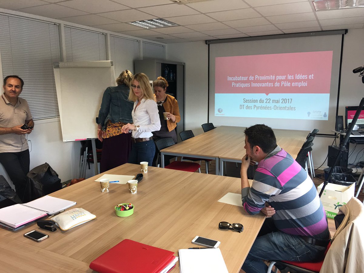 J_Sanfilippo's tweet photo. Dans les #PyreneesOrientales, @pole_emploi possède son "Mini Lab" nommé #IPIPIP ➡️ Incubateur d'idées pour innover au service de nos publics https://t.co/uOW3LwAQNv