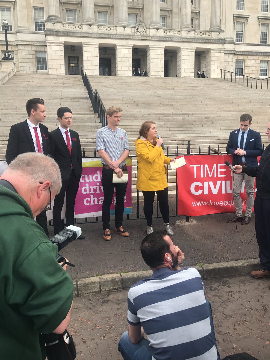 NUS_USI's tweet image. 'Movements like this are built on solidarity' @FergalMcFerran welcoming @Robbiie__ and @AnTaobhRua to the big gay wedding