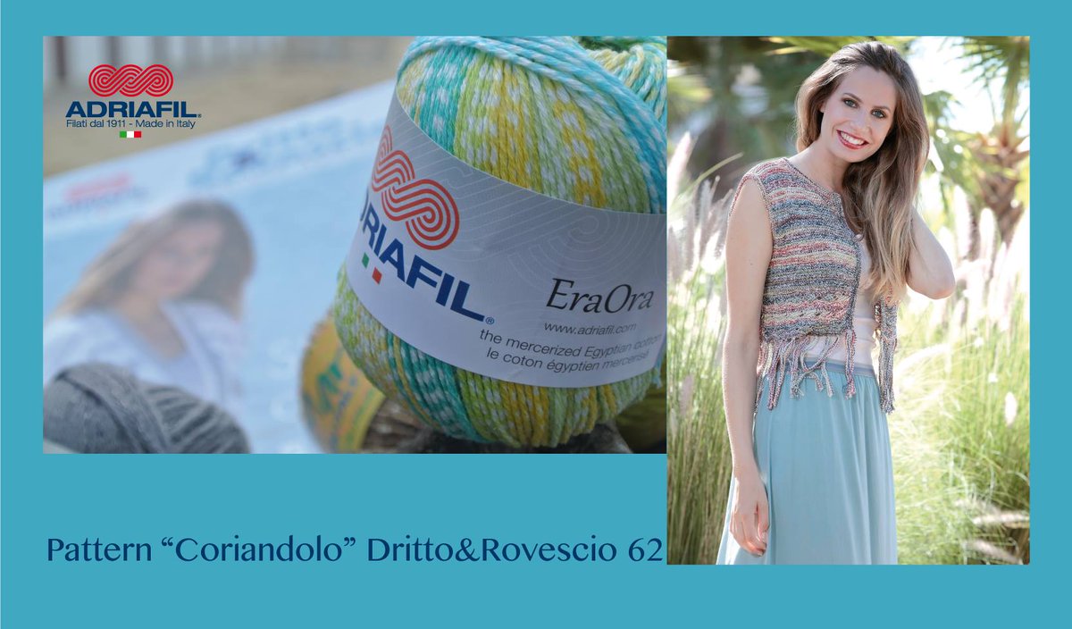 Adriafil_Filati's tweet photo. Looking for ideas? #EraOra #Adriafil #selfstriping #selfpatterning #yarn #purecotton
Here's the pattern on Ravelry: https://t.co/0Zcq1VvZBb https://t.co/wuVzYFzkQl