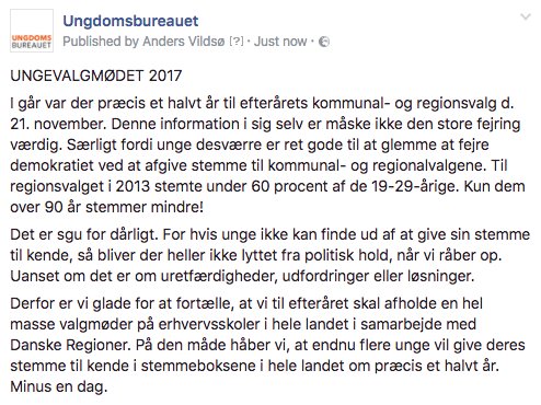 Vi glæder os til at afholde bunkevis af valgmøder på erhvervsskoler til efteråret i samarbejde med <a href="/regionerne/">Danske Regioner</a>