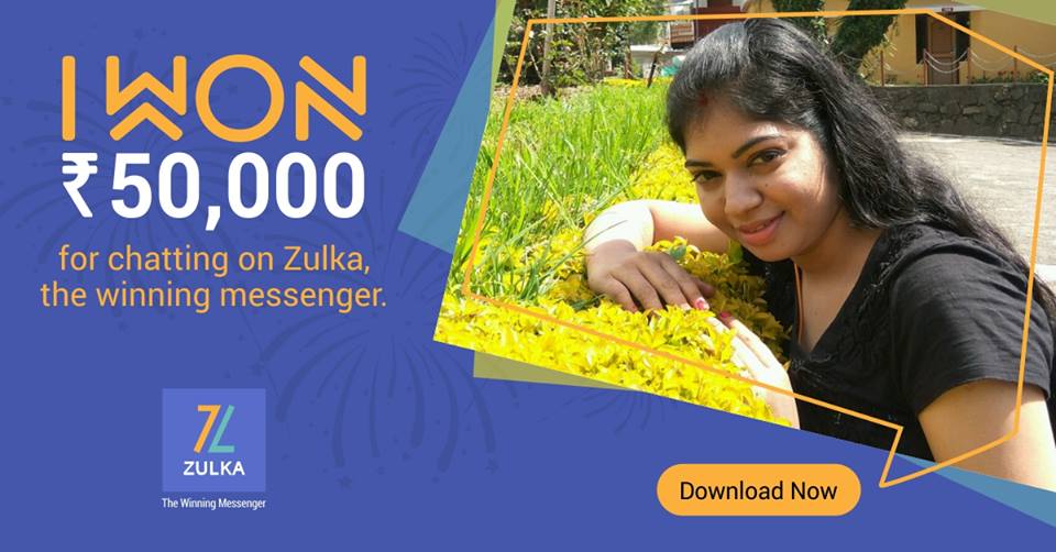 Zulkaapp's tweet photo. Congrats to Vaishnavi from #Tamil Nadu,our second #female #winner who won ₹ 50000 on 19th May 2017. #winningmessenger
#Download #Zulka Now https://t.co/iIl7Yj5xdv