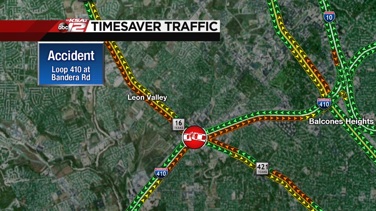 Accident loop 410 at bandera rd