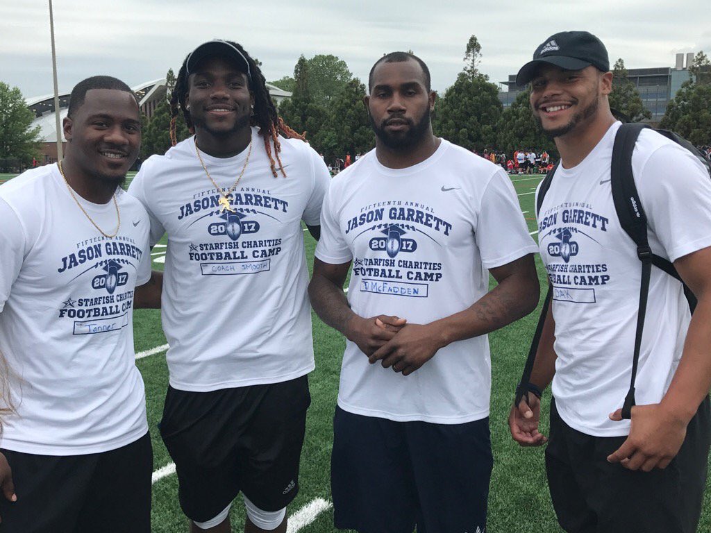 PSportsMG's tweet photo. #PSMGClient & Former @dallascowboys RB Phillip Tanner coaching at Coach Garrett's 15th Annual 'Play it Smart' Football Camp at Princeton. https://t.co/O3kL33neNq