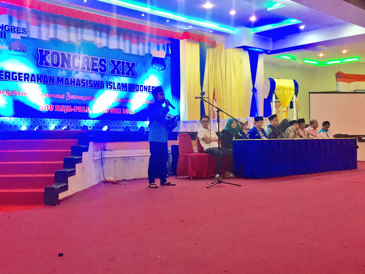 TDepresiden's tweet photo. Kongres XIX PMII di PALU
#KongresDAMAI
#KongresPenuhSenyum
#KongresTertib https://t.co/wrFkd3uE86
