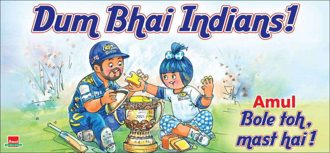 Amul_Coop's tweet photo. #Amul Topical: Third time IPL winners! https://t.co/5XDYGyLxtq