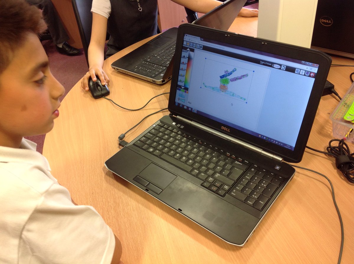 MrsA_Computing's tweet photo. We're exploring #pointillism in year 3 #artweek #digitalart https://t.co/dALqzZ8n5D