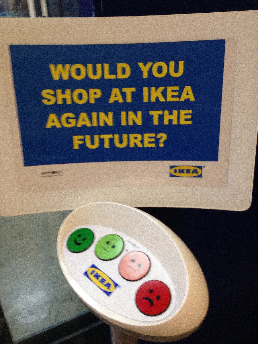 rowenbradley's tweet photo. Ikea leveraging the simplicity and trend of emoticons to capture customer feedback in an immediate, visual and engaging way #uxresearch #ux https://t.co/lwozhy9hkI