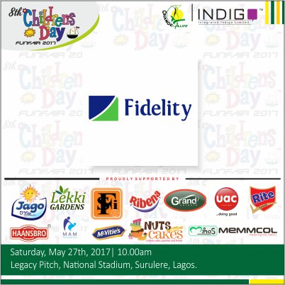 unilagsossa's tweet photo. We really want to say a big thank you to @fidelitybankplc for being a part of our sponsors #changealife #childrensday @sayeyemi @bolyjay3 https://t.co/9GpOuN8MB4
