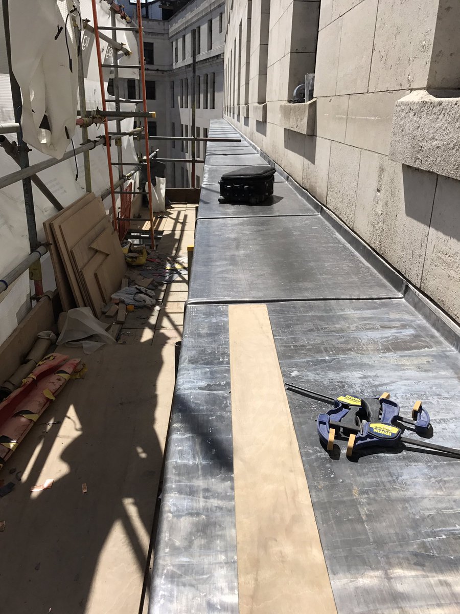 Another level done at bush house #leadwork