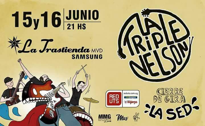 Ya menos!!! 
15 y 16 de Junio cierre de Gira "La Sed" en La Trastienda Montevideo, 21hs!
Evento en Face: facebook.com/events/1394497…