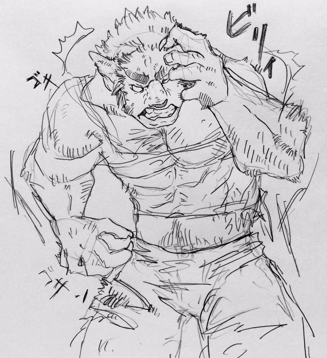 お題箱(https://t.co/KpX3AB2kLY)より、獣化! 