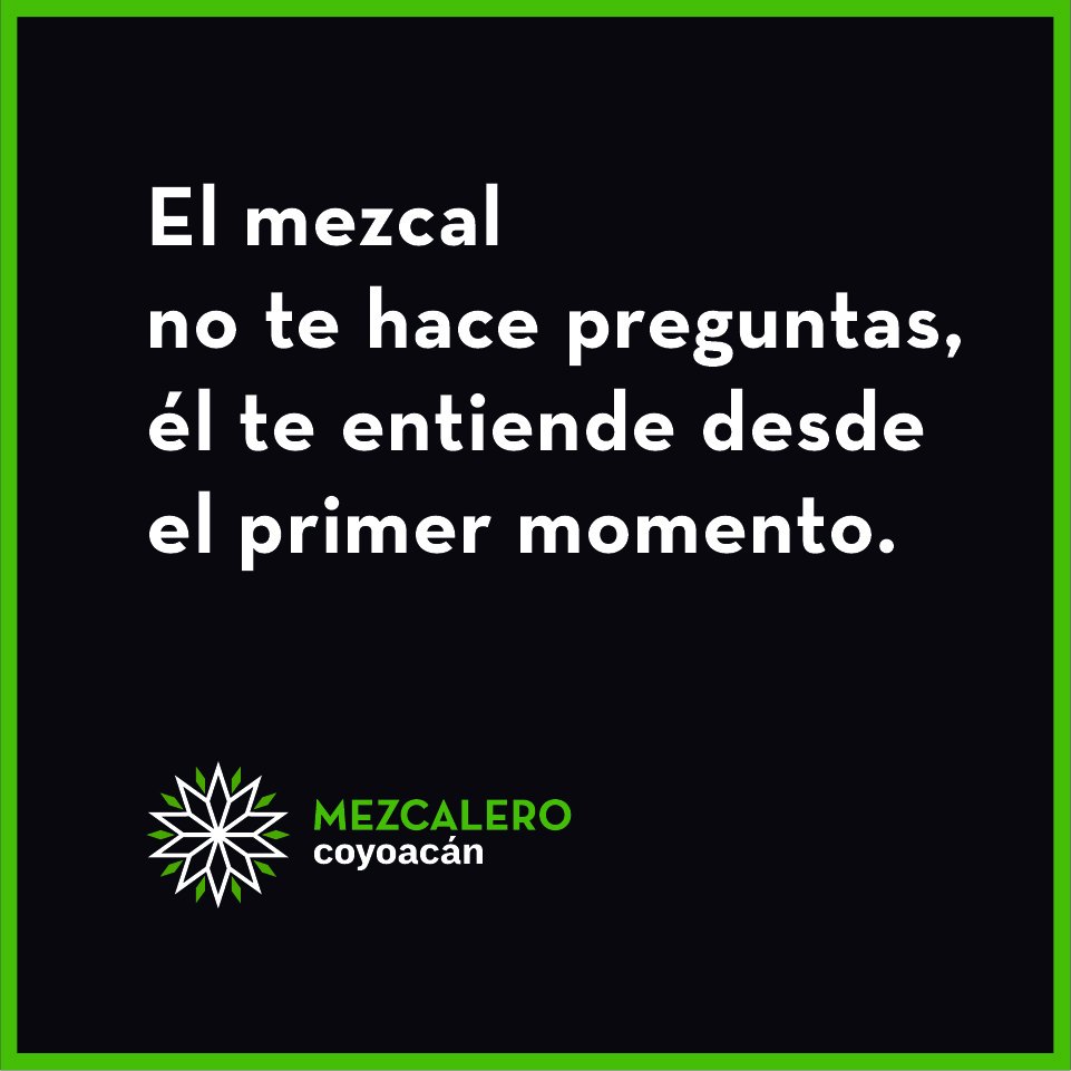 Mezcalero_'s tweet photo. Comprensión con sabor a mezcal.  #SoyMezcalero https://t.co/8m9VvpAKvV