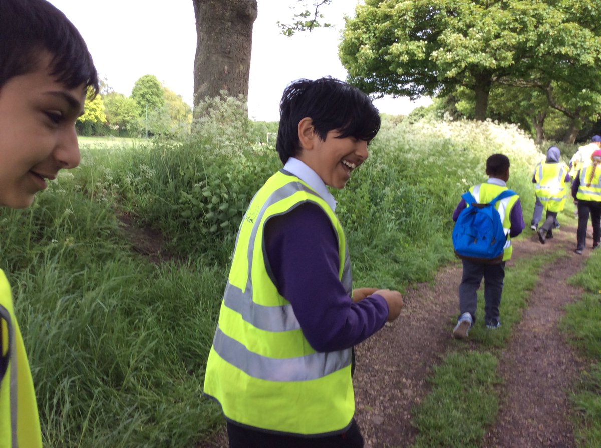 Croft Academy Big Walk - Year 6 lead the way!