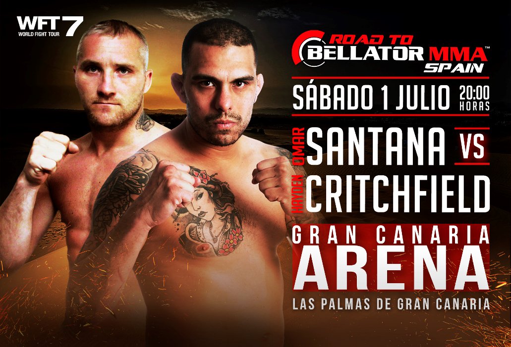 WFTOficial's tweet photo. @hayden_hades vs. #OmarSantana en #WFT7 #Road2Bellator @BellatorMMA
#MMA Entradas: @Marcaentradas y @MasTaquilla_ https://t.co/heToylhhQI