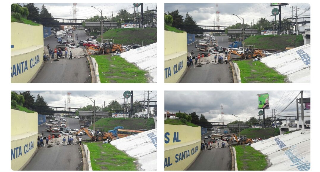 PampichiNews's tweet image. Cerrado el viaducto que conecta del túnel hacia la ruta al Pacífico km. 17 en salida de Barcenas, San José Villa Nueva y Milpas Altas.